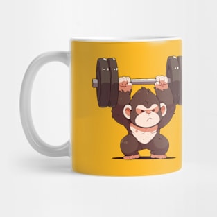 monkey at gym Mug